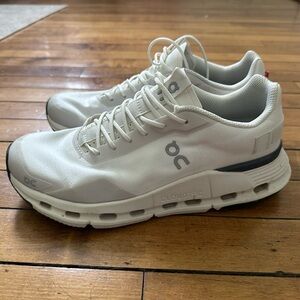 On Cloudnova Form White Running Shoes